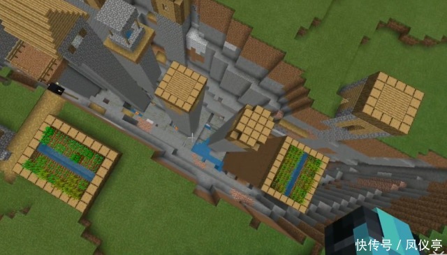 稀有|我的世界:非常稀有的地图种子,峡谷村庄跟末地传送门融为一体