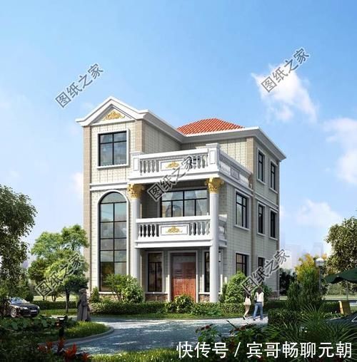 卧室|农村自建房设计图,两开间的户型也可以盖的很大气,清新有范