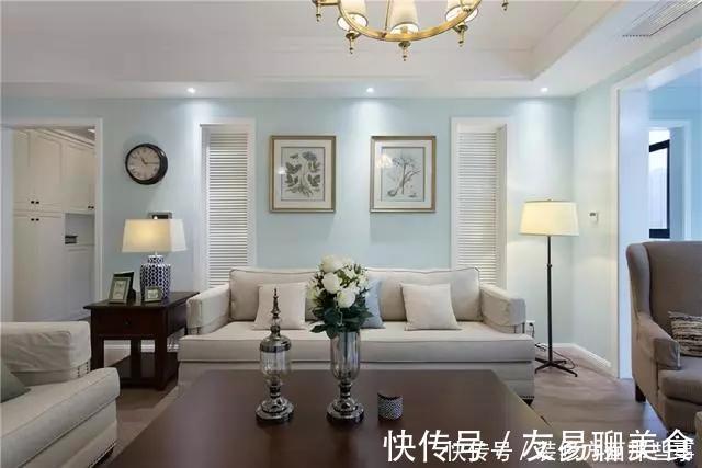 美式|简美式三室两厅,客厅厨房餐厅呈开放式，全屋时尚、敞亮、大气!