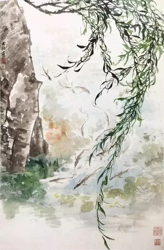 华新罗&张大壮：人淡如菊，以“没骨法”画虾，自创一格