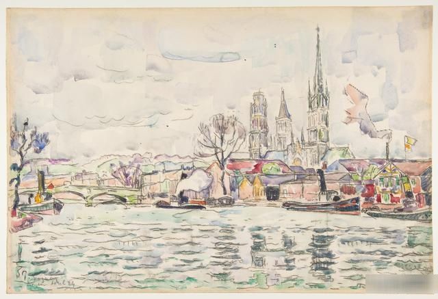 印象派|西尼亚克法国新印象派画家,曾与修拉合作,帮助了印象派的发展