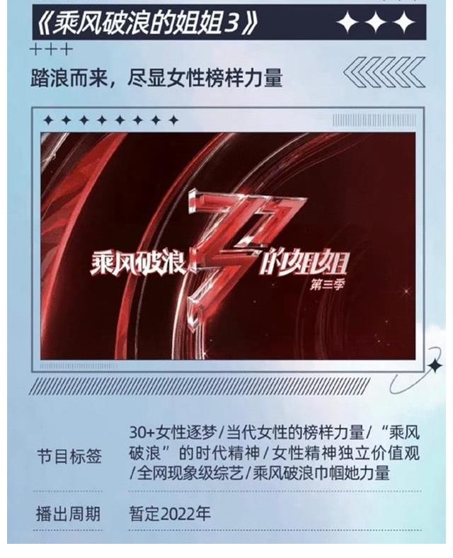 《浪姐3》明年二季度播，三四線女星爭搶名額，眾老超女有望加盟