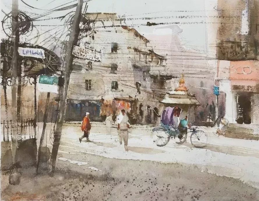 水彩&意大利艺术家杰拉米亚·塞里的水彩作品欣赏