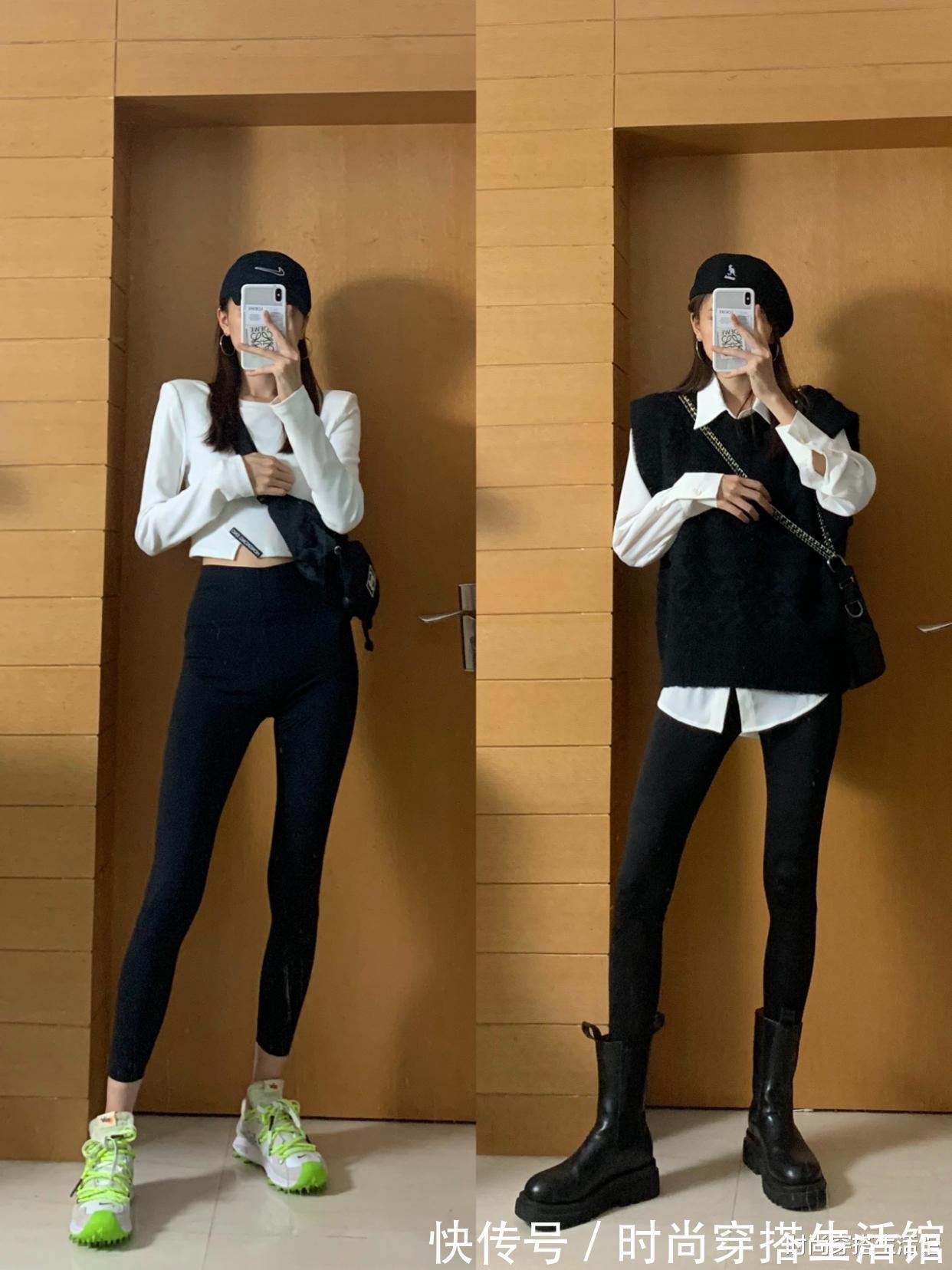 羽绒服|天冷了火了一种裤子:叫“鲨鱼裤”,保暖显瘦,不管怎么搭都好看