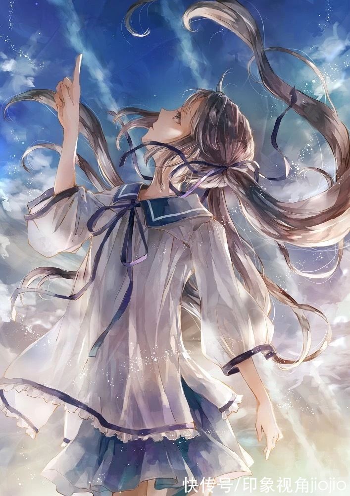 插画师@色彩绚丽的少女插画，用色大胆使画面极具感染力