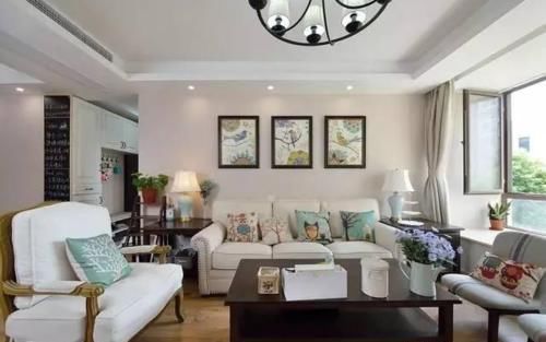 美式|118㎡简约美式三室两厅，浴霸灯还可以这样装，太聪明了！