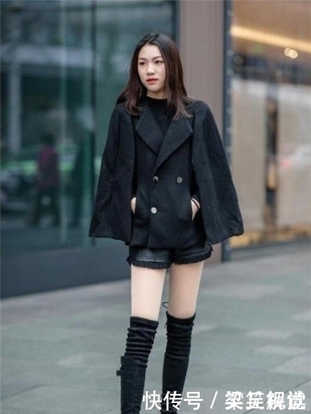 路人街拍这一位时尚靓丽的美女,高挑纤细的身材让人羡慕不已