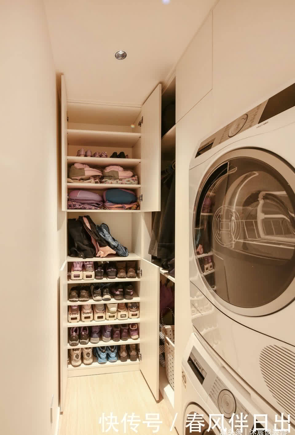 鞋柜|一家6口挤进56㎡小宅，虽小但布置却井井有条，生活过得十分幸福