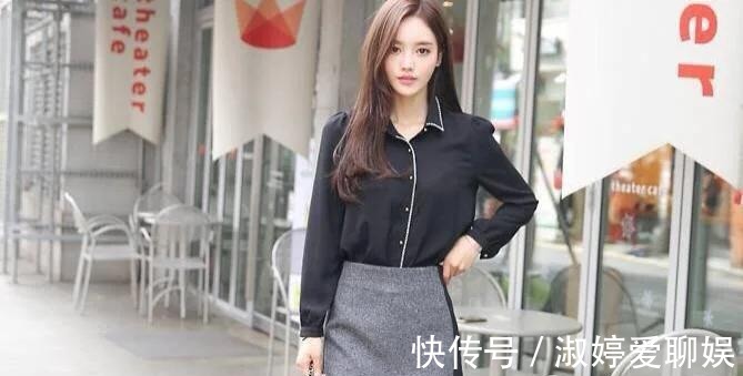 套裙|黑色套裙配黑丝，上班还是逛街皆可的穿搭！