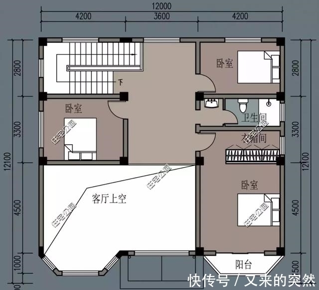 坡屋顶|5套占地100多平的农村别墅,最低20万搞定!含图纸