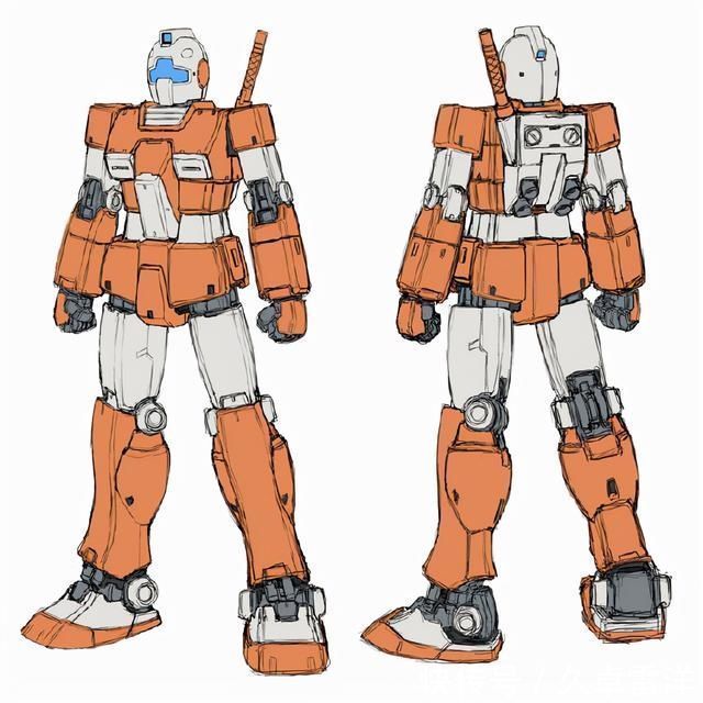 画稿|机动战士高达多种配色,78高达、钢加农、吉姆画稿