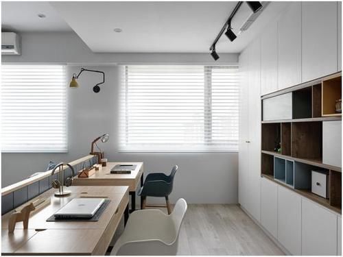 主卧|这套88平小户型北欧风,全开放式就算了,书房竟然在厨房旁边!