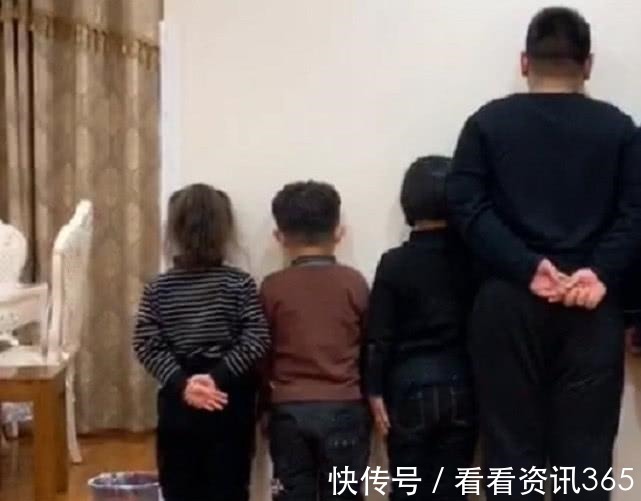 宝妈|“超怂奶爸”带四个娃面壁走红,网友一人犯错,全军覆没