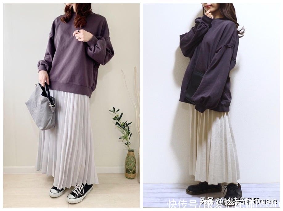 百褶裙怎么穿才“高级”？瞧瞧日本女人的穿搭，时髦又显气质