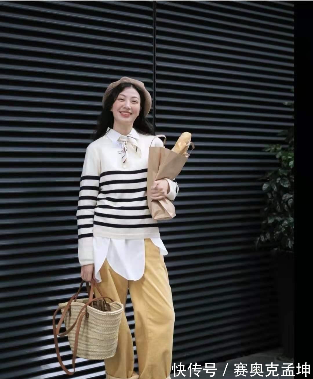 条纹|早秋女人怎样穿搭才有气质