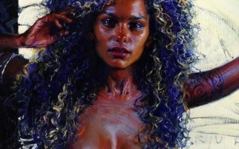 油画&他的油画,既有潇洒带劲的笔触,又有性感细腻温和的柔美