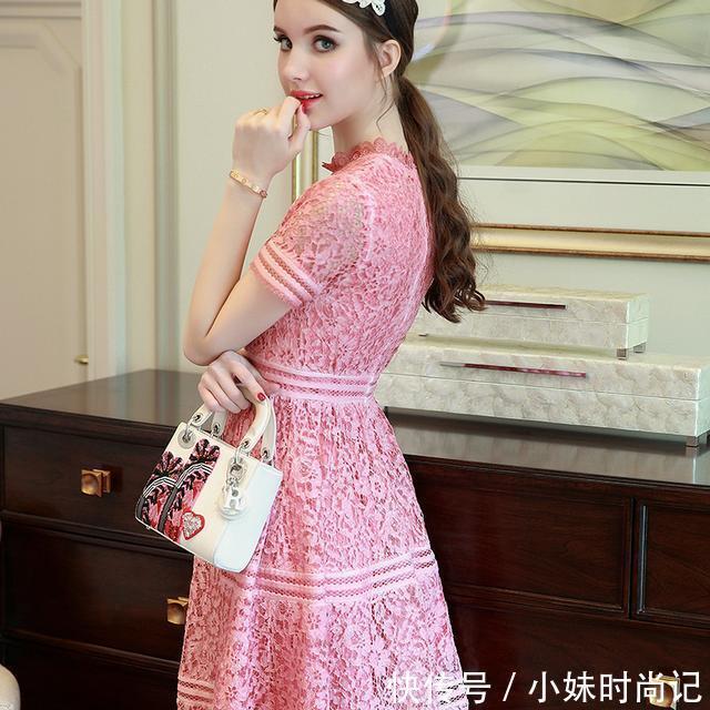 水溶|时尚OL连衣裙,白富美穿出来