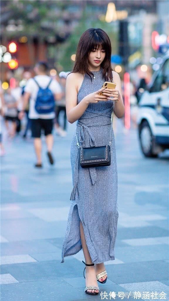 穿搭 高瘦的身材,穿包臀长裙易翻车,小姐姐穿成“竹筒”了