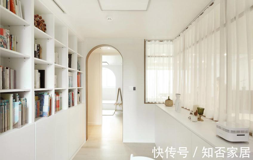 书柜|109㎡4口之家,装修上删繁就简,打造质朴空间,二胎家庭可以参考