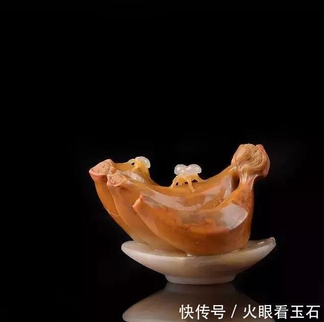 小斑点|这些玉石雕刻的水果,太逼真了,我都流口水了!