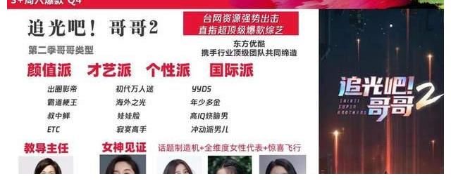 沙宝亮|《追光吧哥哥2》改名，嘉宾再更新，或邀请宋茜让荧幕CP活久见同框！