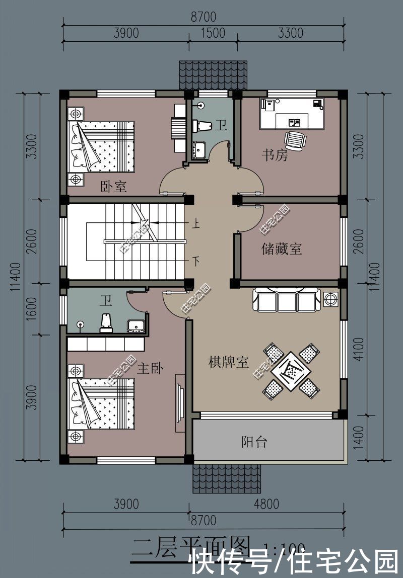 露台|谁说农村别墅一定要有罗马柱？看看这10套户型，每套颜值都很高