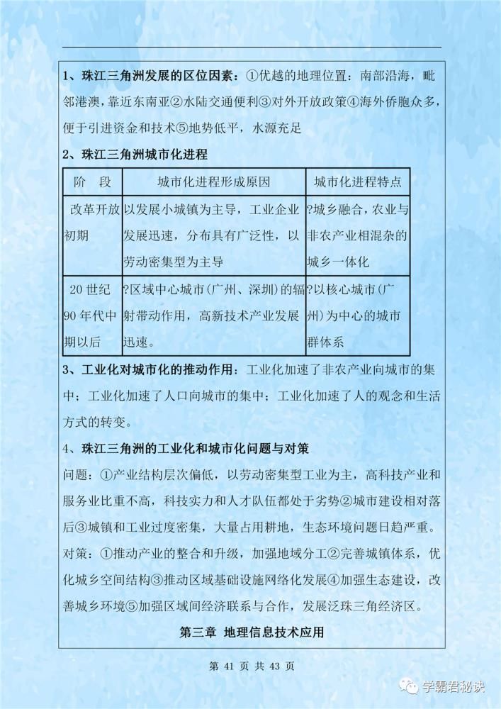 测试|高中地理学业水平测试复习提纲，高中生必看，全都是考试重点！