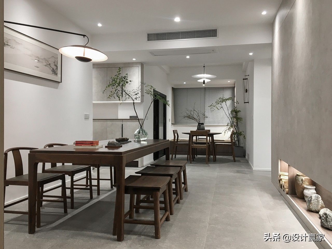 业主|109㎡极简中式,温润木质搭配沉稳灰色,呈现出宁静与质朴