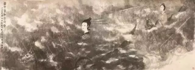 兰亭修禊图|傅抱石如何用笔下的“勾魂三绝”画活历史仕女画的？