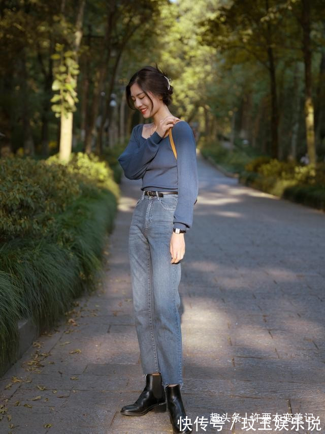 小姐姐 收起你的裙子吧!今年流行穿“九分裤+短靴”,保暖舒适还时髦