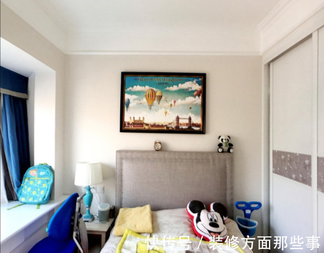 家具|70平蓝色美式风,让家具和软配成为空间的主角