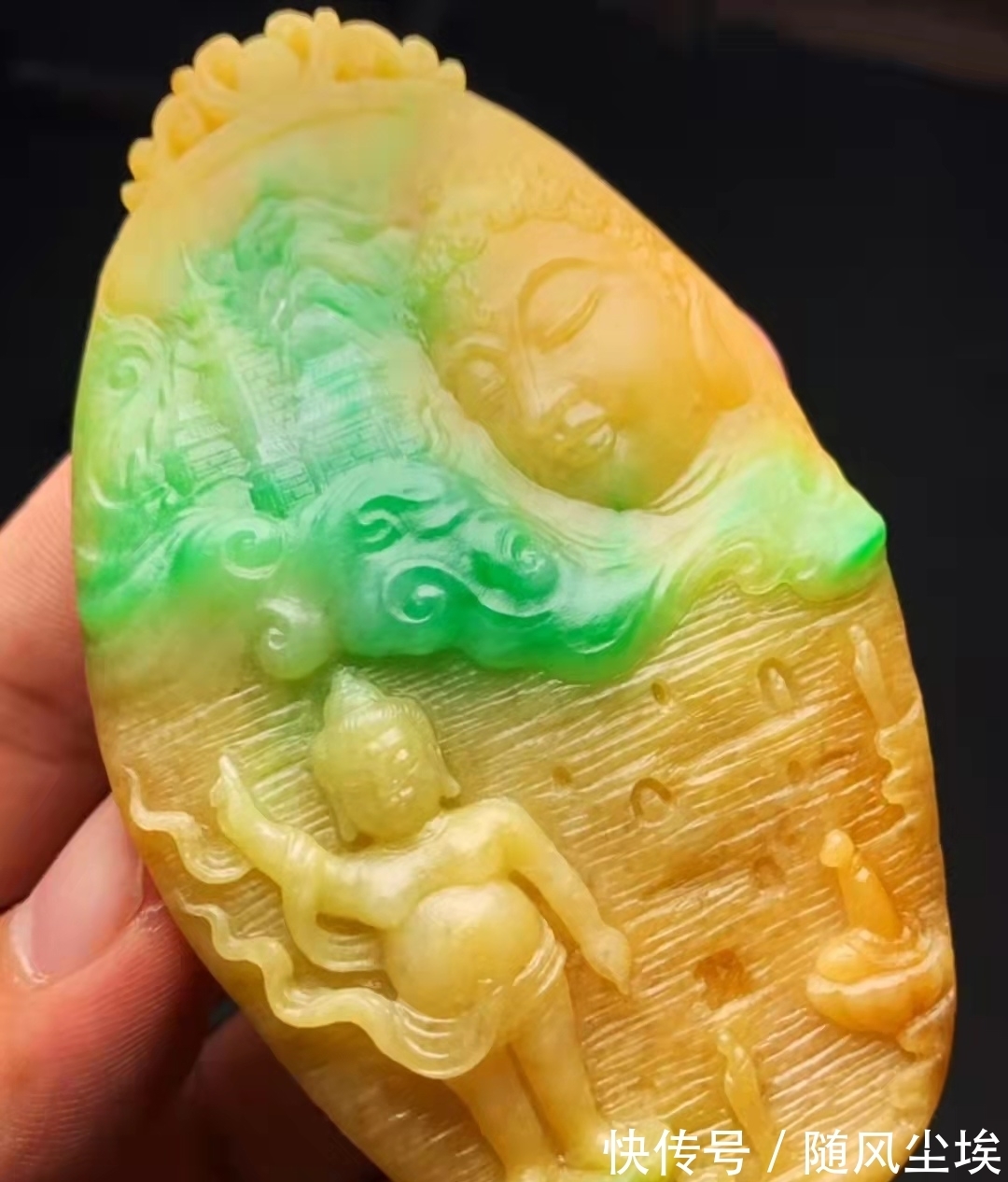 雕刻#种水一般但色彩丰富的翡翠应该怎样雕刻呢?看完您就学会了