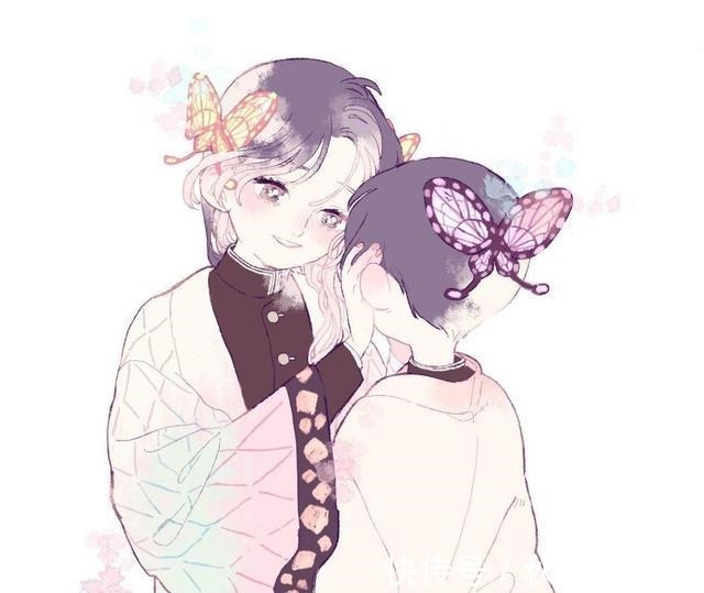 画师|《鬼灭之刃》粉色细腻风,蝴蝶忍甜美温柔,善逸落泪让人伤感