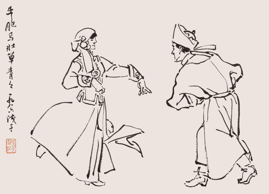  画创作|叶浅予：速写伴随一生，仅向中国美术馆就捐赠了432本速写本！