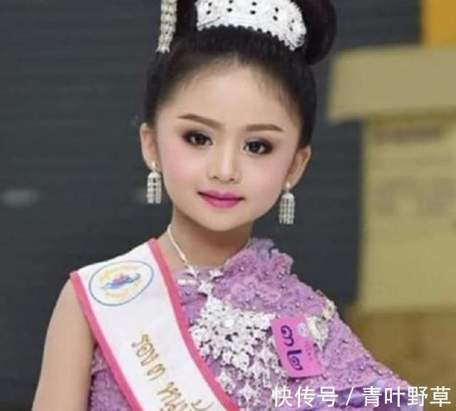 泰国|泰国6岁小女孩因身材屡获选美冠军，气场强大，卸妆后长这个样