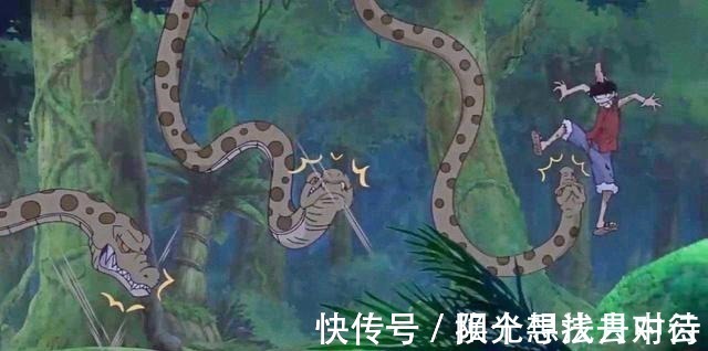 海贼王|海贼王路飞的招式名对应了岛上陪练的动物,狮子王火箭炮威力大