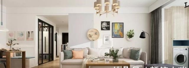 书房|110平三房户型,装修成现代北欧风还带一个大大的衣帽间!