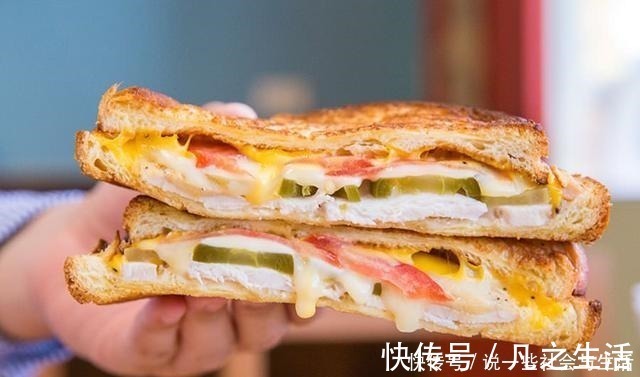 咸肉|吃三明治，最喜欢古巴的这做法，天天吃不够，一个下肚，又香又饱