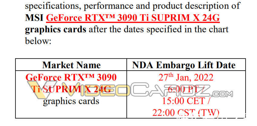 ti|微星 RTX 3090 Ti SUPRIM X 显卡曝光，1 月 27 日上市