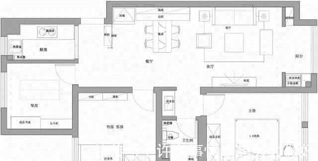 书房|89平简约三室，老公坚持一进门设隔断，多出一个独立玄关