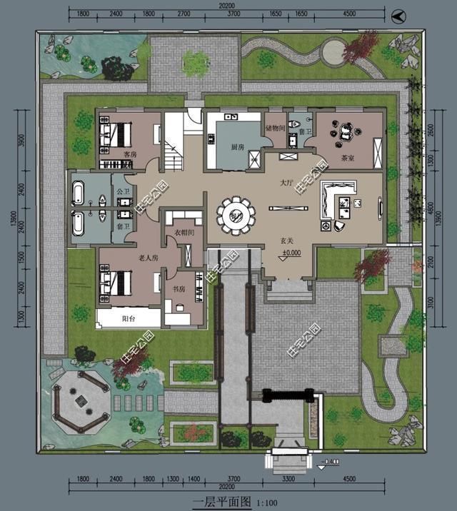 建筑面积|农村建房就该是中式，6套适合老百姓自建的中式合院，秒杀洋别墅