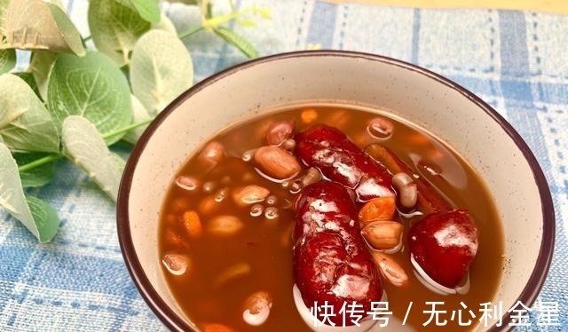 红豆|秋季滋补必备补血五红汤,补血养颜,味道浓郁,小仙女必备!