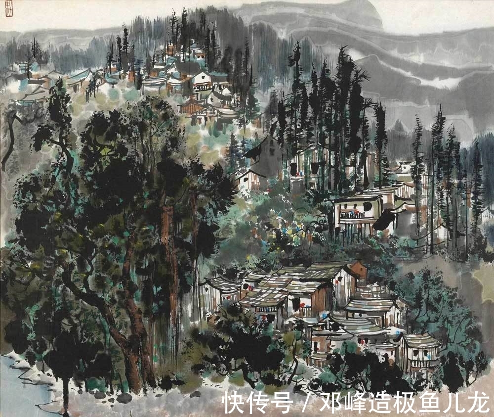 国画|吴冠中:把油画和国画相结合,呈现出了怎样令人叹为观止的画面?