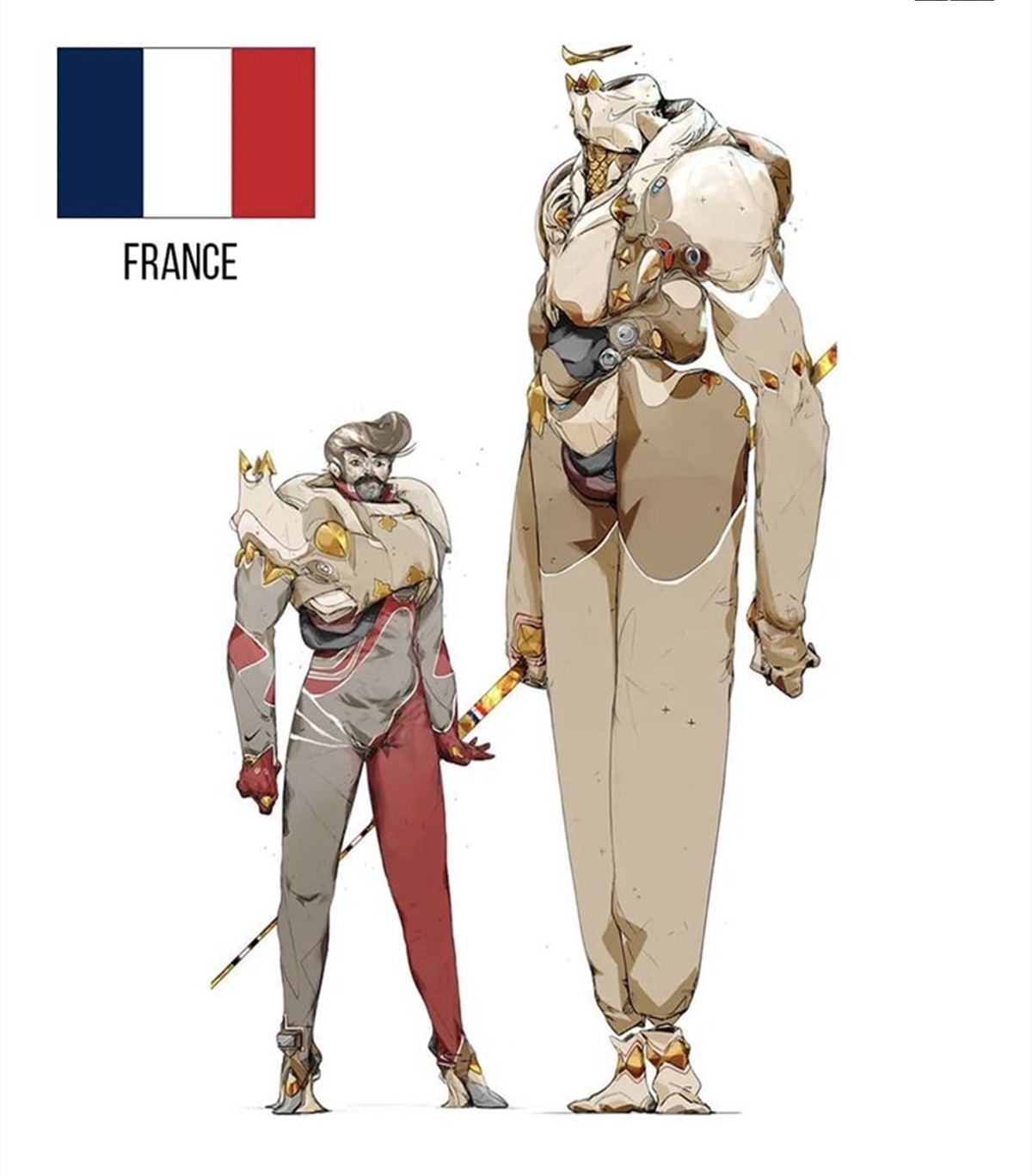 国旗|当机娘被设计成国旗的模样,有的现代感十足,有的还停留在近代