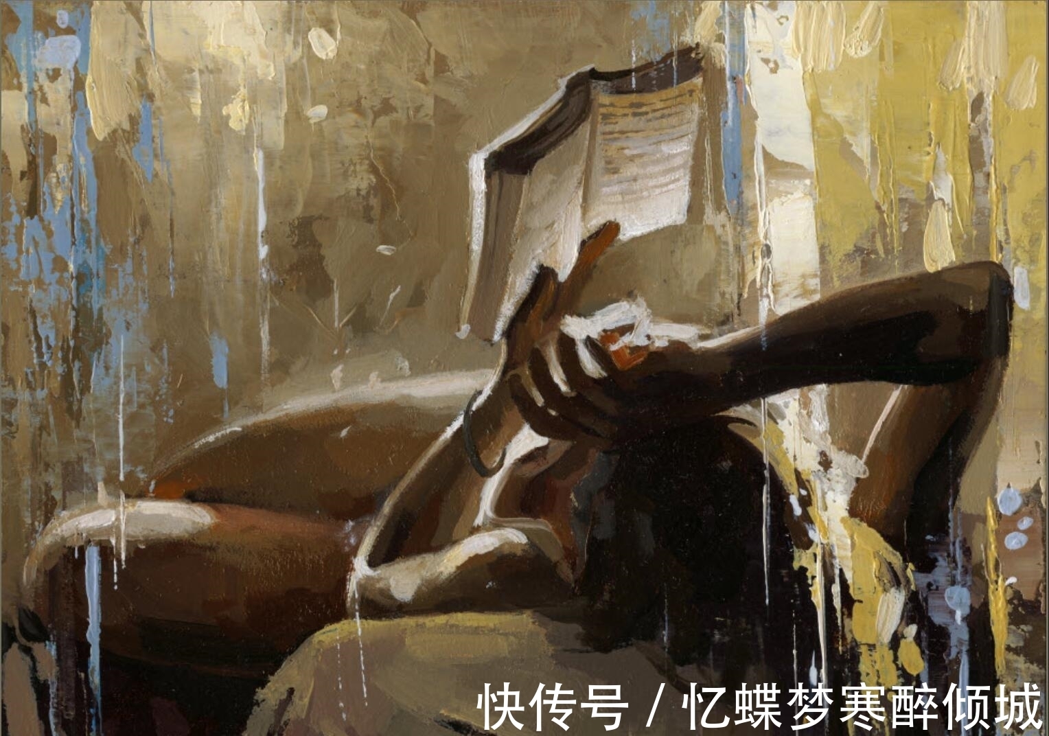 绘画!3D雕刻似的画面上典雅、知性的柔美女性|维克多唯美的调色刀画作