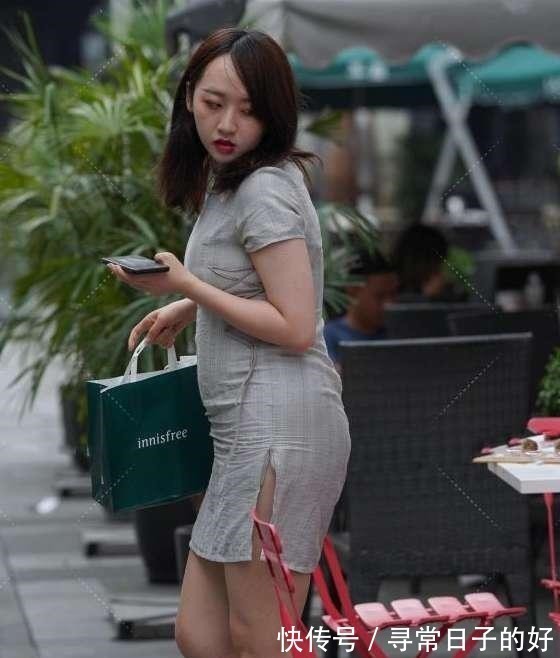 紧身旗袍 胖乎乎的美女穿着紧身旗袍,展现出最美的样子!