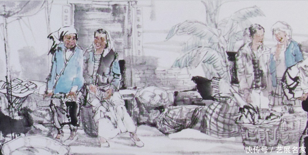 白裤瑶|【艺展中国】孙龙超民族人物手卷作品欣赏