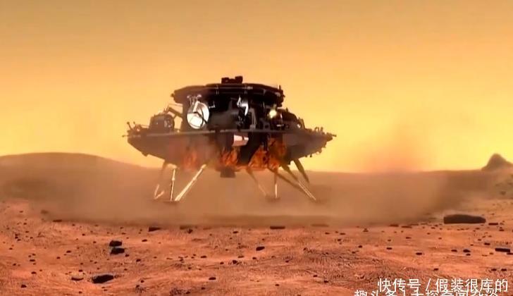 表面 “祝融号”再传重磅消息！已经成功驶上火星表面，开始巡视火星！