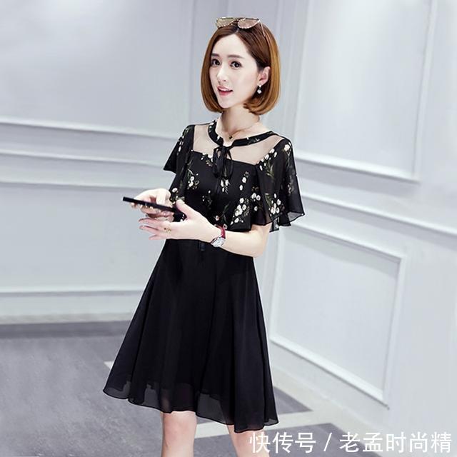 雪纺连衣裙|六月就这么穿,裙子是很好的陪衬单品