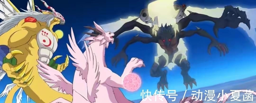 暴龙兽|数码宝贝：四大龙神有多强？神龙兽超越皇骑，千年兽甘拜下风